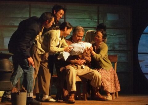 A scene from Luis Valdez's play, Valley of the Heart, performed by Teatro Campesino